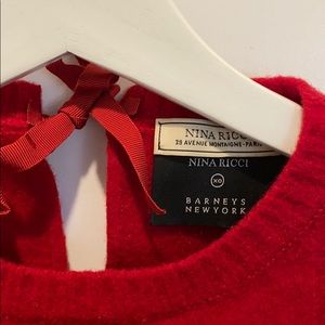 Nina Ricci x Barney’s $600 Red Holiday Sweater